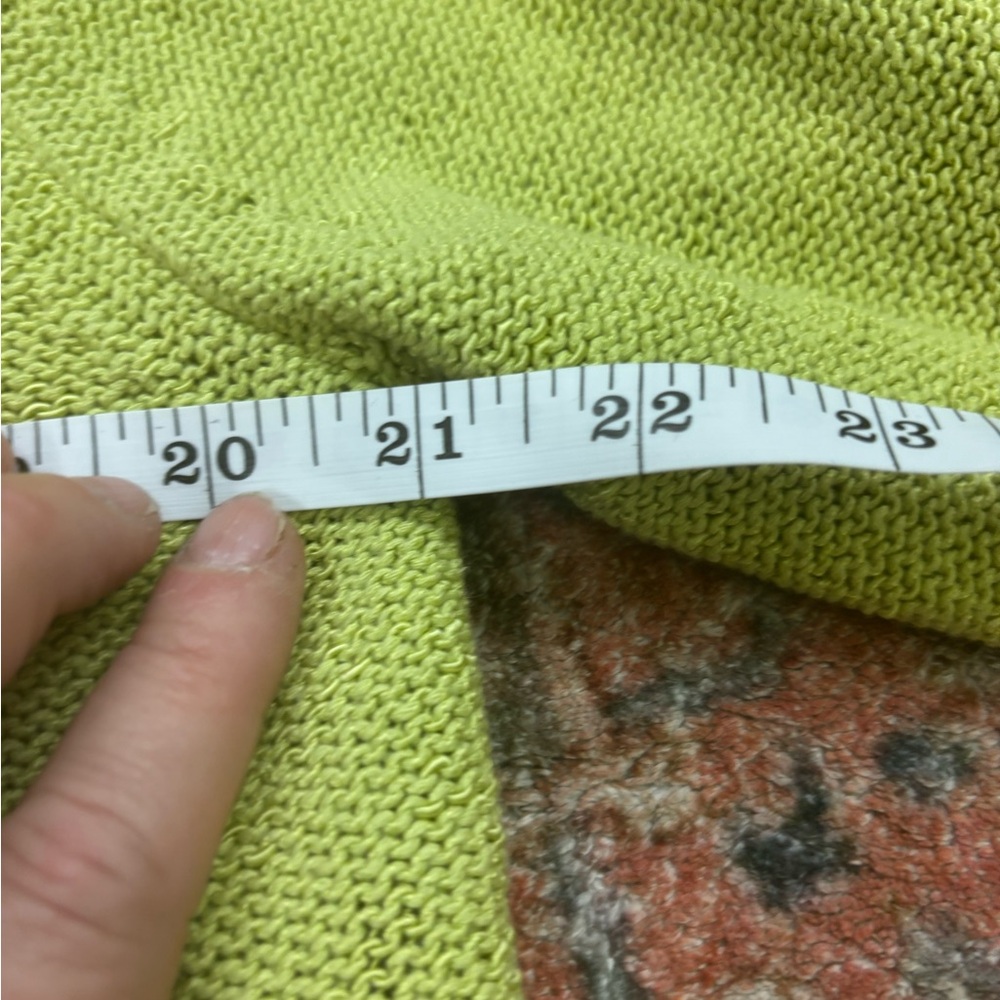 Coldwater Creek Lime Green Cardigan Sweater - Picture 3 of 6